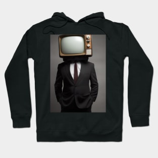 Suit Tube TV Man Hoodie